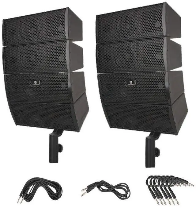 Main image of Club 3000A 4X4 Passive Line Array Speaker System Sets Eight Tweeter and Eight mid-tweeters