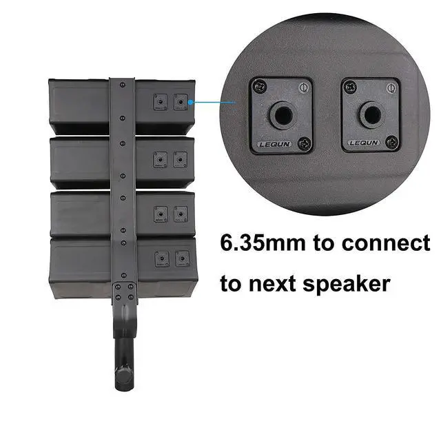 Alt view image 3 of 6 - Club 3000A 4X4 Passive Line Array Speaker System Sets Eight Tweeter and Eight mid-tweeters