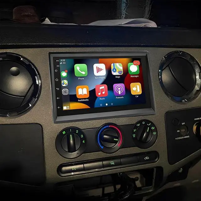 Main image of 7" Android 14 Car Stereo Radio for Ford F250 F350 Super Duty 2008-2016 | Touch Screen Car Radio with Carplay Android Auto GPS Navigation Bluetooth WiFi FM RDS SWC AHD Backup Camera, 2+32G