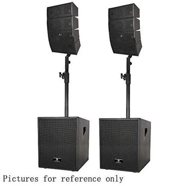 Alt view image 5 of 6 - Club 3000A 4X4 Passive Line Array Speaker System Sets Eight Tweeter and Eight mid-tweeters