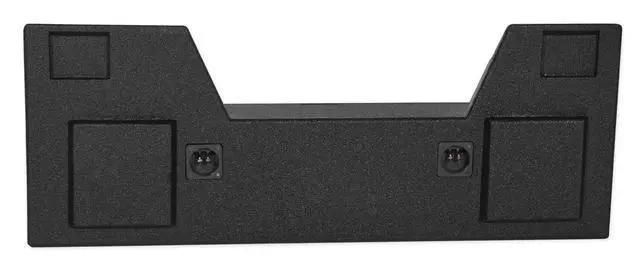 Alt view image 2 of 5 - REC107 Dual 10" Bedlined Sub Box Enclosure for 2019-21 Dodge Ram | Crew Cab, Sealed, 0.80 Cu Ft per Sub, 6.5" Mounting Depth, Premium Bedliner Finish, MDF, Custom Fit, Easy Install