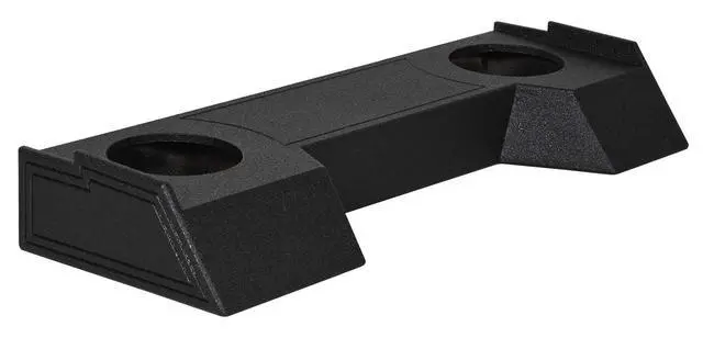 Alt view image 3 of 5 - REC107 Dual 10" Bedlined Sub Box Enclosure for 2019-21 Dodge Ram | Crew Cab, Sealed, 0.80 Cu Ft per Sub, 6.5" Mounting Depth, Premium Bedliner Finish, MDF, Custom Fit, Easy Install