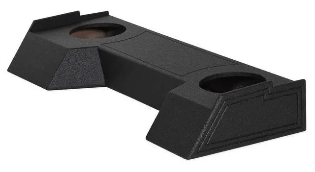 Alt view image 4 of 5 - REC107 Dual 10" Bedlined Sub Box Enclosure for 2019-21 Dodge Ram | Crew Cab, Sealed, 0.80 Cu Ft per Sub, 6.5" Mounting Depth, Premium Bedliner Finish, MDF, Custom Fit, Easy Install