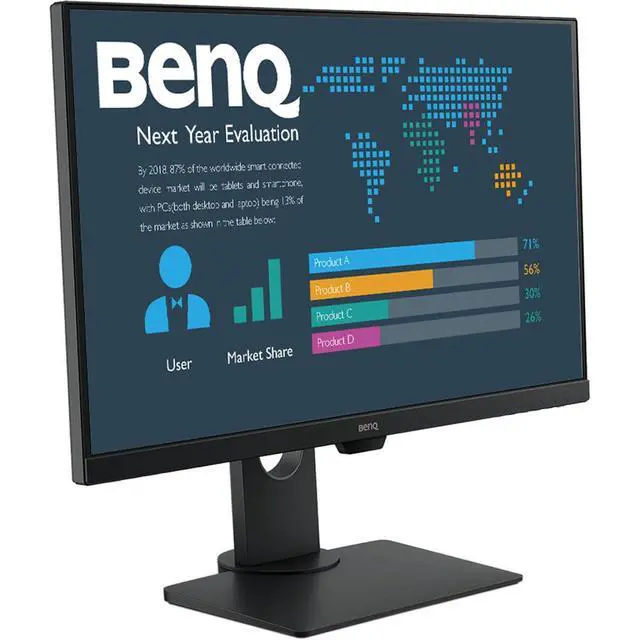 Alt view image 2 of 7 - BL2780T 27" Full HD 16:9 IPS Business Monitor with Eye-Care Technology, Built-In Speakers, Ergonomic Design, Black