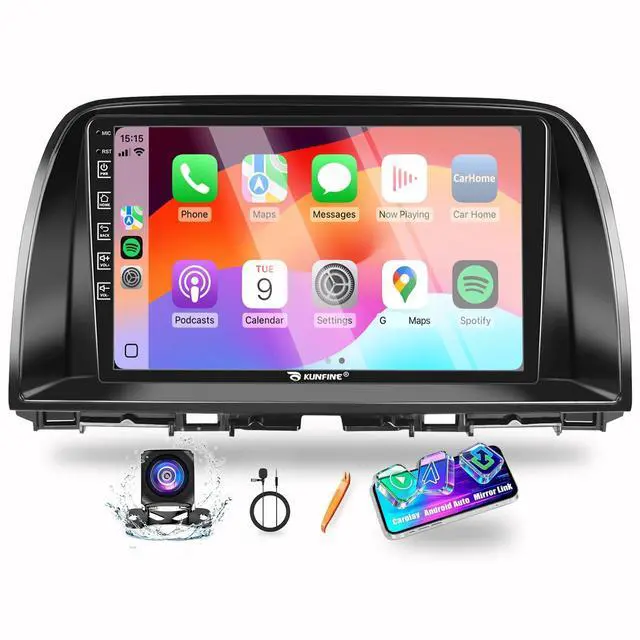 Main image of for Mazda CX-5 2013-2016 Car CarPlay Android Auto Navigation Stereo GPS Radio Reverse Camera Display 9" IPS Touchscreen Headunit Tablet Pad Media Player, if Applicable Quad Core 2G+64G