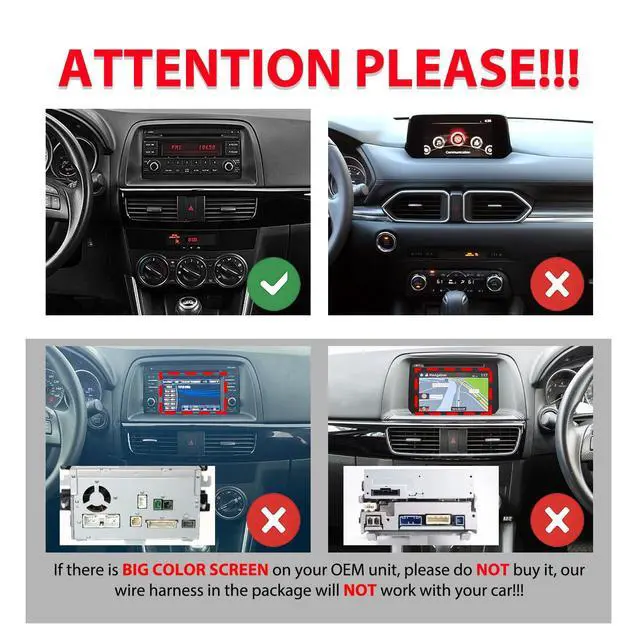 Alt view image 2 of 7 - for Mazda CX-5 2013-2016 Car CarPlay Android Auto Navigation Stereo GPS Radio Reverse Camera Display 9" IPS Touchscreen Headunit Tablet Pad Media Player, if Applicable Quad Core 2G+64G