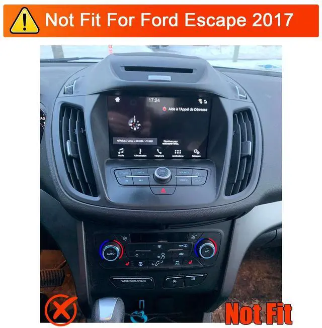 Alt view image 4 of 7 - Double Din Car Radio for Ford Escape 2013 2014 2015-2019, 9 inch Touchscreen Car Stereo for Ford Kuga 2012-2018 with Wireless Carplay Android Bluetooth GPS Navi FM RDS AHD Backup Camera SWC, 2+32G