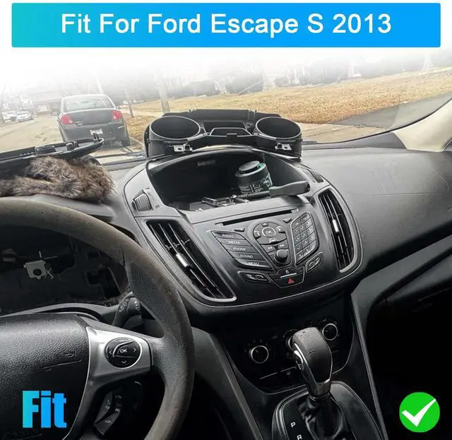 Alt view image 6 of 7 - Double Din Car Radio for Ford Escape 2013 2014 2015-2019, 9 inch Touchscreen Car Stereo for Ford Kuga 2012-2018 with Wireless Carplay Android Bluetooth GPS Navi FM RDS AHD Backup Camera SWC, 2+32G