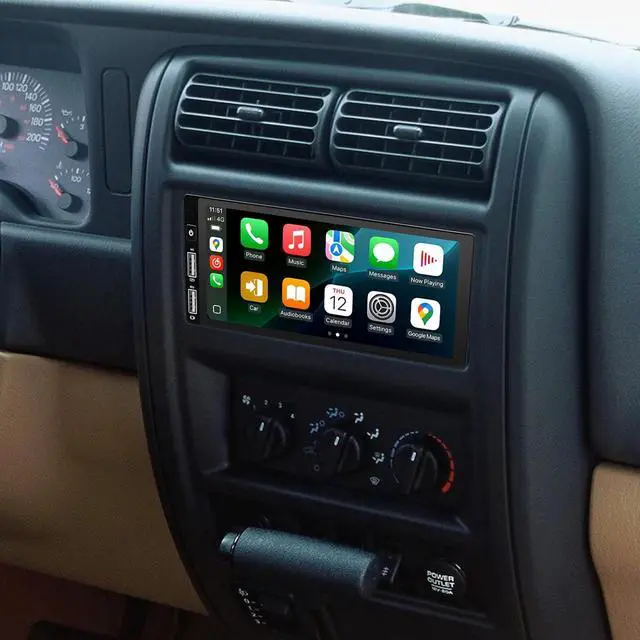 Main image of Android 14 Car Stereo Radio for Jeep Cherokee XJ 1997-2001, 6.86'' Touch Screen Car Radio with Carplay Android Auto Bluetooth WiFi GPS SWC FM RDS DSP Mirror Link Split Screen MIC Backup Camera