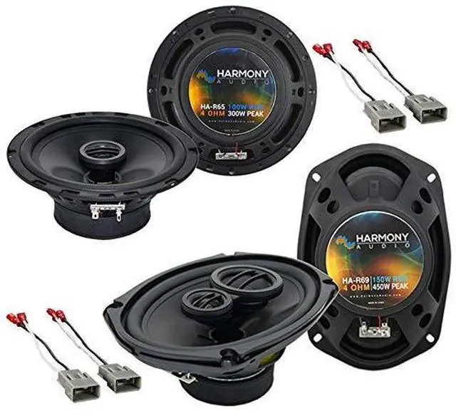 Main image of Fits Honda Civic 1996-2000 Speaker Package 6x9 and 6.5" | Includes factory replacement harness, 150W RMS and 100W RMS ratings, plug-in wiring, complete 6.5 inch sound upgrade kit