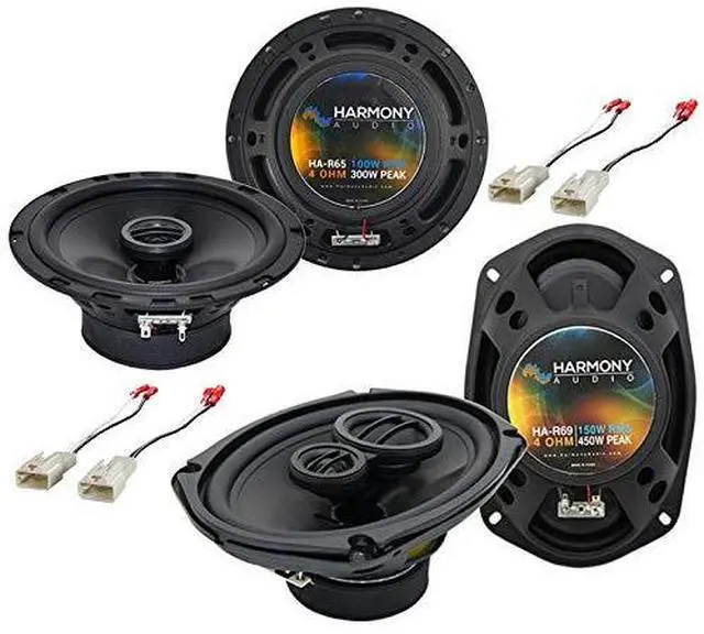 Main image of Fits Toyota Corolla 2003-2008 Speaker Upgrade 6.5 and 6x9 | Factory harness included, 300 watt and 450 watt power handling, plug-in door replacement set, restores clear full sound