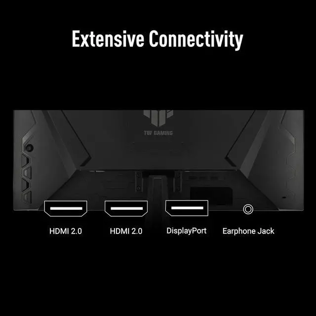 Alt view image 6 of 7 - TUF Gaming 24" FHD Monitor, 240Hz, 0.3ms, Fast IPS, G-SYNC Compatible, FreeSync Premium, Extreme Low Motion Blur Sync, 99% sRGB, DisplayPort& 2 x HDMI, Tilt Adjustment, Gaming AI, Black