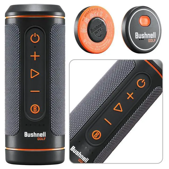Alt view image 2 of 6 - Bushnell Wingman 2 GPS Golf Speaker with White Earbuds - Wall/Car Adapters Bundle