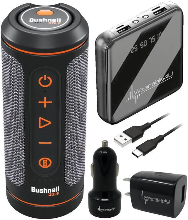 Main image of Bushnell Wingman 2 GPS Golf Speaker with Power Pack Bundle