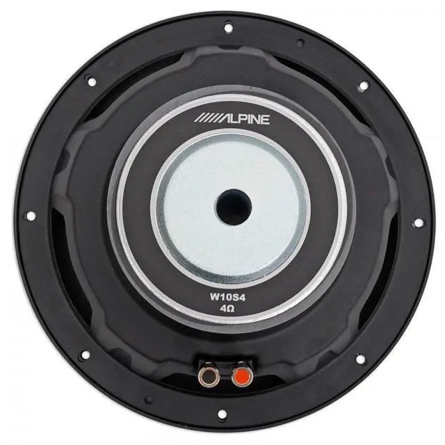 Alt view image 3 of 4 - W10S4 10-inch Single 4 Ohm Subwoofer Bundle | Multi-woofer value set for bass systems, simple wiring to mono amps, sturdy voice coil build, dependable low-end punch