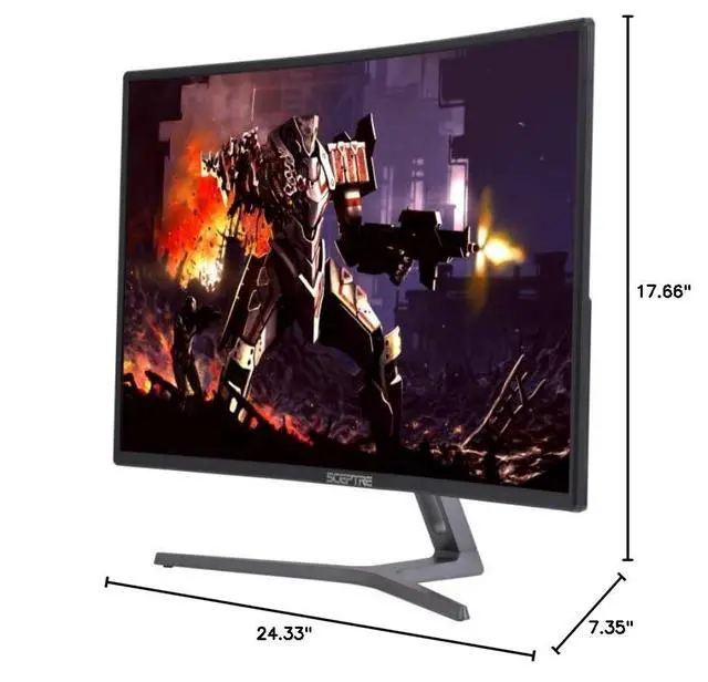 Alt view image 5 of 5 - C275B-144RR AMD FreeSync DisplayPort HDMI DVI Ports 27" Curved Professional 144 Hz Monitor Metal Black