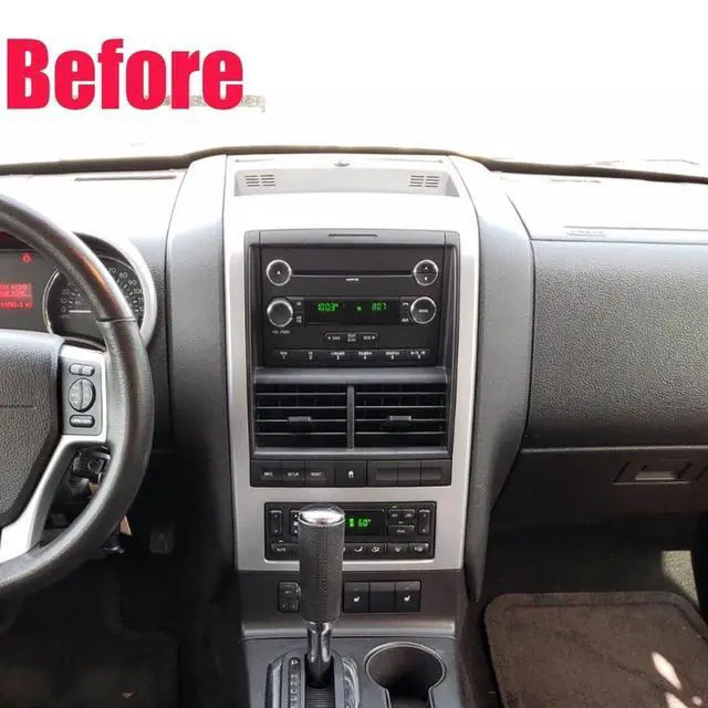 Alt view image 2 of 6 - 10 inch Touchscreen Car Stereo Fit for Mercury Mountaineer 2007-2010, Android 13 Double Din Car Radio with Carplay & Android Auto in-Dash Navigation BT Mirror Link WiFi Backup Camera 2+32G