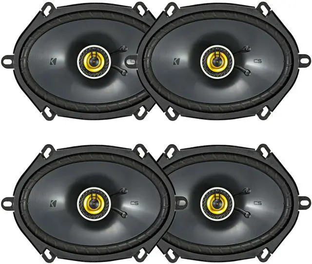 Main image of 46CSC684 CS Series 6x8 Inches Coaxial Car Speakers 2 Pairs (4 Speakers), 2-Way Car Audio Upgrade, 225W Peak Power, EVC Technology, Polypropylene Cone, Zero-Protrusion Tweeters
