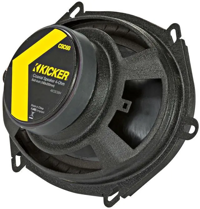 Alt view image 4 of 7 - 46CSC684 CS Series 6x8 Inches Coaxial Car Speakers 2 Pairs (4 Speakers), 2-Way Car Audio Upgrade, 225W Peak Power, EVC Technology, Polypropylene Cone, Zero-Protrusion Tweeters
