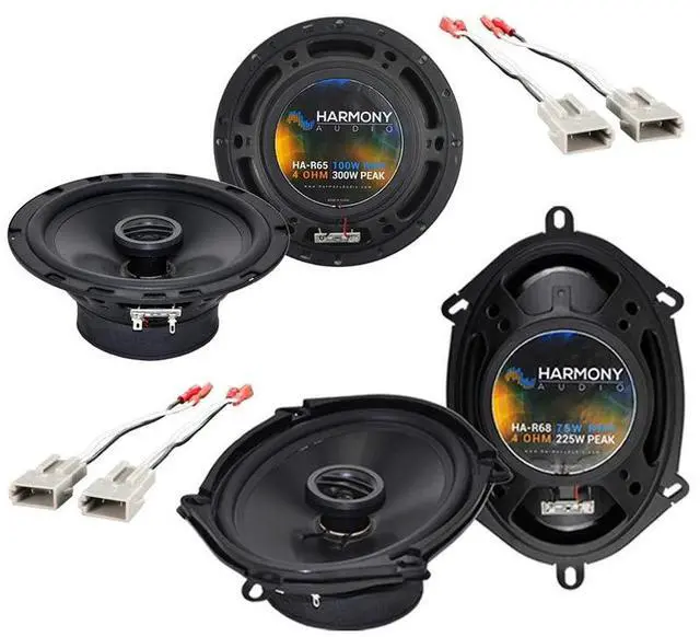 Main image of Fits Ford Bronco 1987-1996 6.5 5x7 6x8 Speakers with Harness | Plug-and-play wiring included, complete OEM replacement bundle, no splicing required, easy door install, covers 1994 models