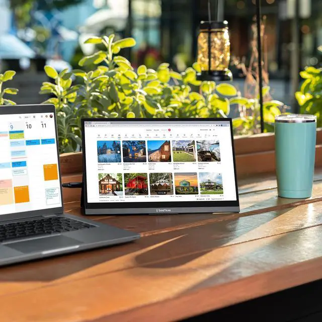 Alt view image 2 of 6 - Solo Pro 13 Touchscreen Portable Monitor for Laptop | 1080p LED Small Laptop Screen Extender | Kickstand | 10ms Response Time | 60Hz Refresh Rate | USb-C, Mini-HD | 1.6 lbs Travel Monitor