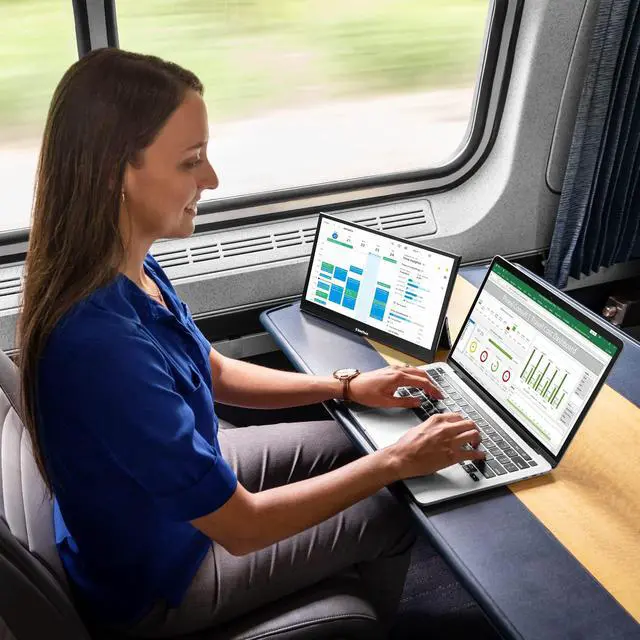 Alt view image 3 of 6 - Solo Pro 13 Touchscreen Portable Monitor for Laptop | 1080p LED Small Laptop Screen Extender | Kickstand | 10ms Response Time | 60Hz Refresh Rate | USb-C, Mini-HD | 1.6 lbs Travel Monitor