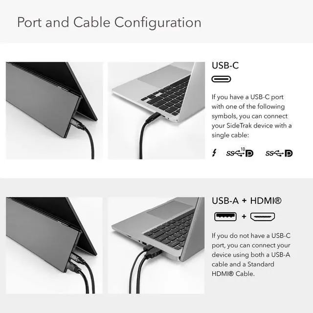 Alt view image 6 of 6 - Solo Pro 13 Touchscreen Portable Monitor for Laptop | 1080p LED Small Laptop Screen Extender | Kickstand | 10ms Response Time | 60Hz Refresh Rate | USb-C, Mini-HD | 1.6 lbs Travel Monitor