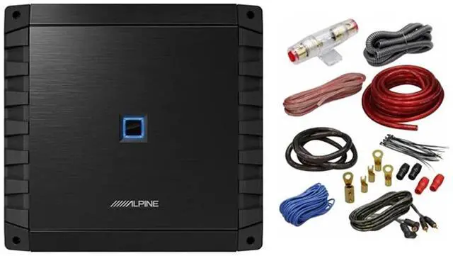 Main image of Alpine S2-A36F S-Series Class-D 4-Channel Car Amplifier & KIT4 Installation AMP Kit