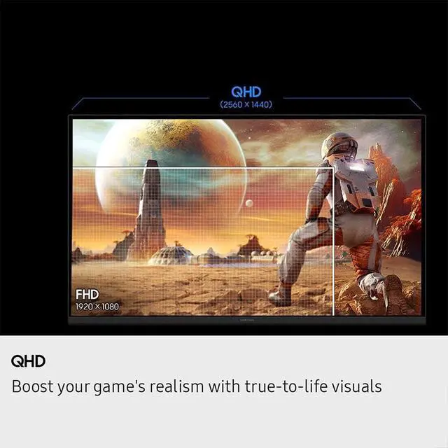 Alt view image 6 of 7 - 27" Odyssey G5 G50F QHD Gaming Monitor LS27FG502ENXZA Bundle with Elite Suite 18, 2X HDMI Cable and Deco Gear CPS Exclusive 26 Month Protection Pack (BEACH-CPS-26M250)