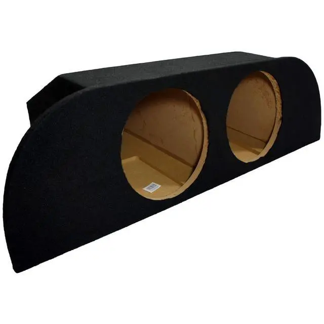 Alt view image 2 of 4 - Fits Nissan 350Z 2003-2008 Dual 10" Sub Box Subwoofer Amp Rack ASC | Custom hatch enclosure design, integrated amplifier mount, space-saving 10 inch bass upgrade for coupe trunk installs