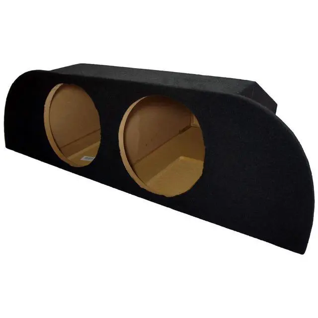Alt view image 3 of 4 - Fits Nissan 350Z 2003-2008 Dual 10" Sub Box Subwoofer Amp Rack ASC | Custom hatch enclosure design, integrated amplifier mount, space-saving 10 inch bass upgrade for coupe trunk installs