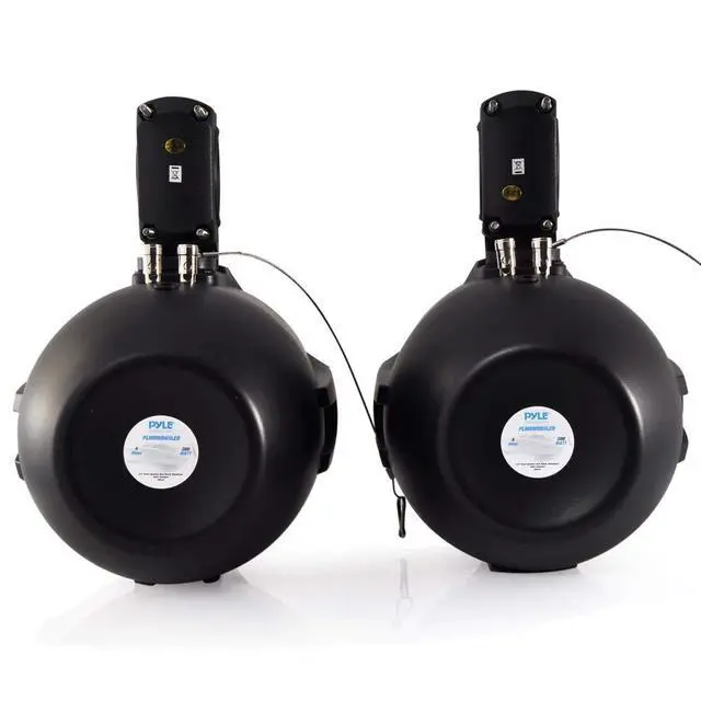 Alt view image 3 of 6 - Waterproof Marine Wakeboard Tower Speakers - 6.5 Dual Subwoofer Speaker Set and 1.0 Tweeters, LED Lights and 200 Watt Power - 2-way Boat Audio System with Mounting Bracket - PLMRWB65LEB (Black)