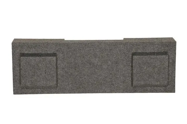 Alt view image 4 of 5 - REC4 Dual 12" Sealed Sub Box for GM/Chevy 2007-2013 1500 Crew Cab | Fits 2500HD/3500HD, Made in USA, 5/8" MDF Construction, Spring-Loaded Terminals, 0.9 Cu Ft Air Space, Precision-Cut Holes