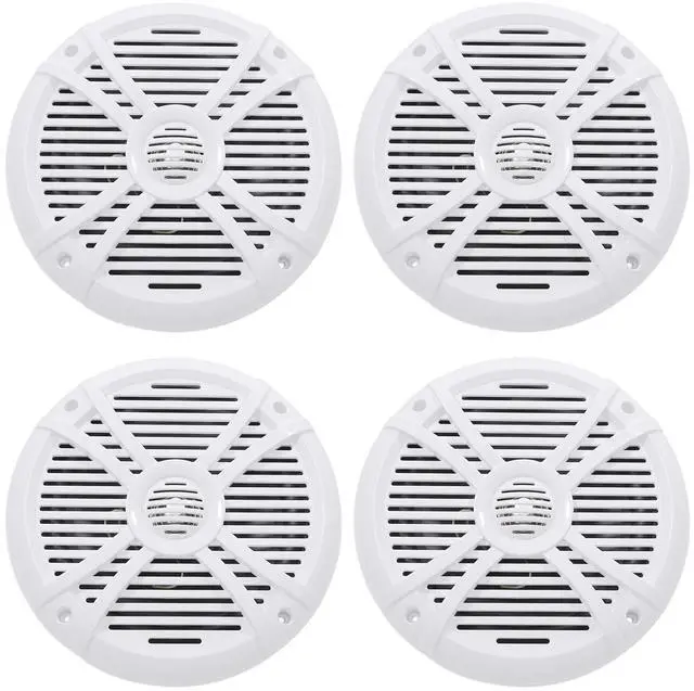 Main image of RMSTS80W 8" 2-Way Waterproof Marine Boat Speakers, White, 4-Pack
