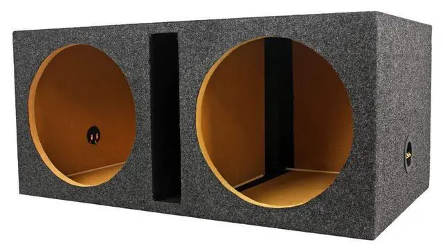 Alt view image 5 of 7 - BOSS Audio P126DVC 12 Inch 2300 Watt Car Subwoofers with Dual Voice Coil and QBASS12 Q Power 12 Inch Dual Heavy Duty Vented Subwoofer Box Enclosure