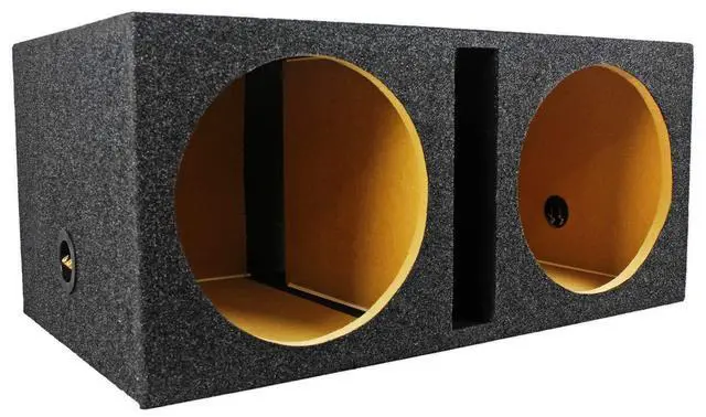 Alt view image 6 of 7 - BOSS Audio P126DVC 12 Inch 2300 Watt Car Subwoofers with Dual Voice Coil and QBASS12 Q Power 12 Inch Dual Heavy Duty Vented Subwoofer Box Enclosure