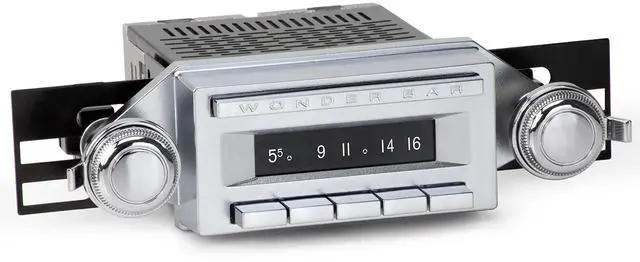 Main image of Wonder Bar 3 Radio Motor 1 with Vintage Overlay (Chrome Plastic Knobs 03P-73P)