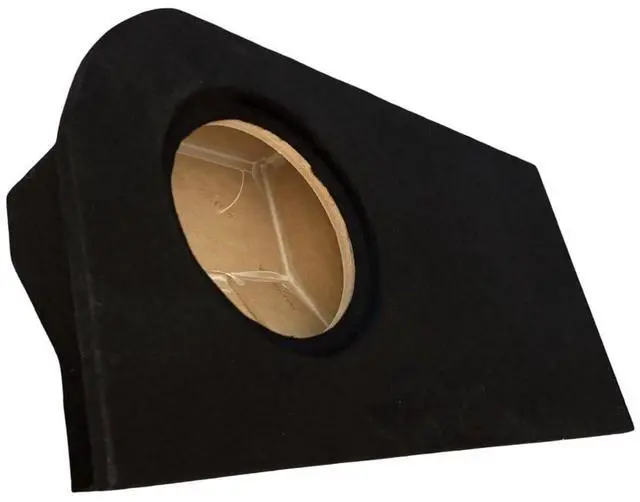 Main image of Single 12" Sealed Subwoofer Enclosure Compatible with 2024-2026 Tacoma Double Cab | Under the Seat Sub Box | Black Carpet Finish
