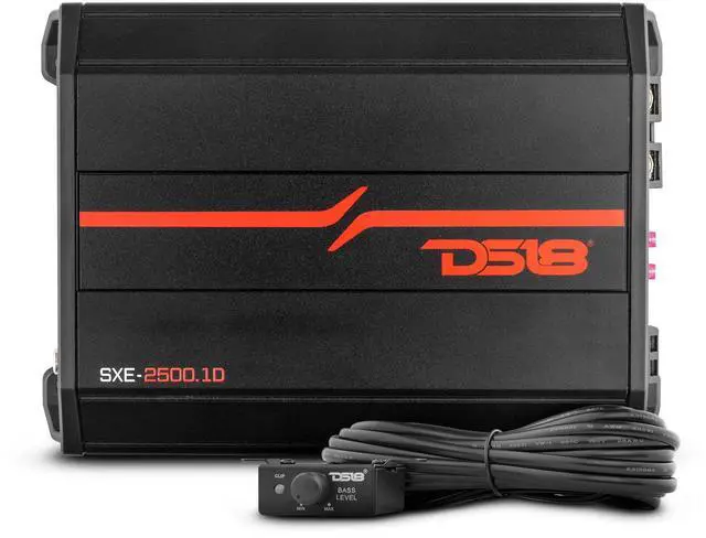 Main image of SXE-2500.1D/BK Car Amplifier Class D 1-Channel Monoblock Amp 800 x 1 RMS @1 Ohm 2500 Watts - Powerful and Compact Amp for Speakers in Car Audio System