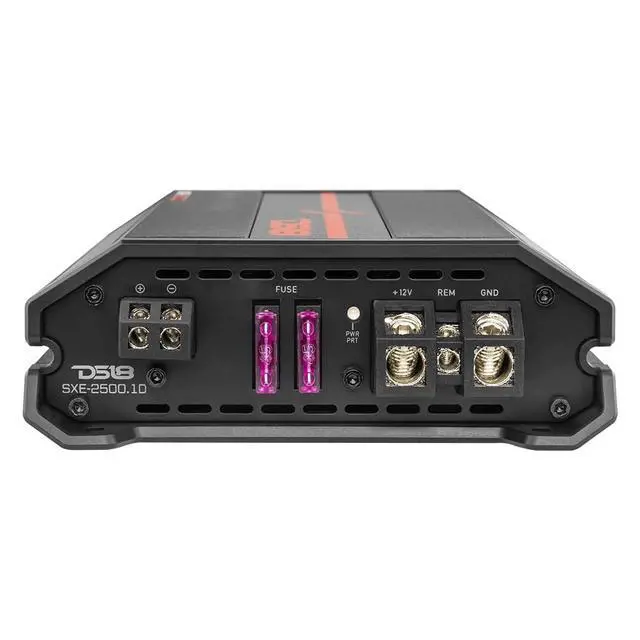 Alt view image 6 of 6 - SXE-2500.1D/BK Car Amplifier Class D 1-Channel Monoblock Amp 800 x 1 RMS @1 Ohm 2500 Watts - Powerful and Compact Amp for Speakers in Car Audio System