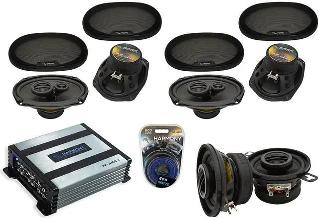 Main image of 6x9 3.5" Speaker Package with Amp Fits 2007-2011 Toyota Camry | 450W max power handling, 90W compact drivers, upgrade for car, combo power boost, direct factory replacement, 3.5 inch size