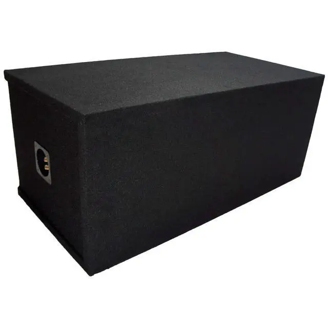 Alt view image 3 of 4 - Car Audio Dual 10" Slot Vented Paintable Baffle Stereo Sub Box Enclosure