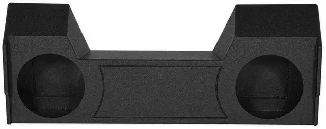 Main image of REC108 Dual 12" Bedlined Sub Box for 2019-2021 Dodge Ram Crew Cab | Sealed Enclosure, Underseat Downfire, 0.80 Cu Ft Per Sub, 6.5" Mounting Depth, Bed Liner Coating