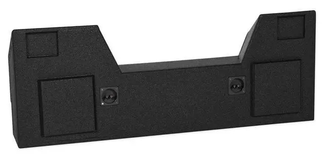 Alt view image 3 of 5 - REC108 Dual 12" Bedlined Sub Box for 2019-2021 Dodge Ram Crew Cab | Sealed Enclosure, Underseat Downfire, 0.80 Cu Ft Per Sub, 6.5" Mounting Depth, Bed Liner Coating