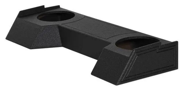 Alt view image 4 of 5 - REC108 Dual 12" Bedlined Sub Box for 2019-2021 Dodge Ram Crew Cab | Sealed Enclosure, Underseat Downfire, 0.80 Cu Ft Per Sub, 6.5" Mounting Depth, Bed Liner Coating