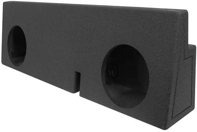 Alt view image 3 of 6 - REC101 Dual 10" Sealed Sub Enclosure for Toyota Tacoma Double Cab | Fits 2005-2017, Sub Box Behind Seat, Forward Firing, Charcoal Carpet, MDF, 0.70 Cu Ft per Sub, 5.875" Mounting Depth