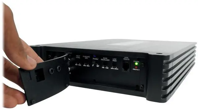 Alt view image 6 of 6 - DBM13 3000W Peak/750W RMS Marine Amplifier with RMWK4 Wire Kit | Mono, 2-Ohm, Class D, MOSFET, Bass Remote, Subsonic Filter, Bass EQ, RCA Input, 4 AWG Waterproof, Boat, 2-Items