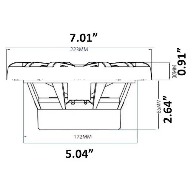 Alt view image 4 of 4 - 2 Pairs (Qty 4) of Infinity 6.5" 225 Watts Peak Power Water-Resistant Coaxial 2-Way Boat Outdoor Powersports Audio Speakers Bundle (Bulk Packaging) Grade Speaker Wire