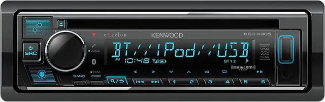Alt view image 2 of 4 - KDC-X305 CD Receiver, Bluetooth, Alexa Built-in, Front USB and AUX, Variable Illumination, SiriusXM Ready, Spotify, Pandora Link for iPhone or Android Phone | Plus SXV300V1 SiriusXM Tuner