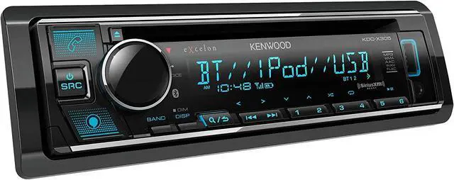 Alt view image 3 of 4 - KDC-X305 CD Receiver, Bluetooth, Alexa Built-in, Front USB and AUX, Variable Illumination, SiriusXM Ready, Spotify, Pandora Link for iPhone or Android Phone | Plus SXV300V1 SiriusXM Tuner